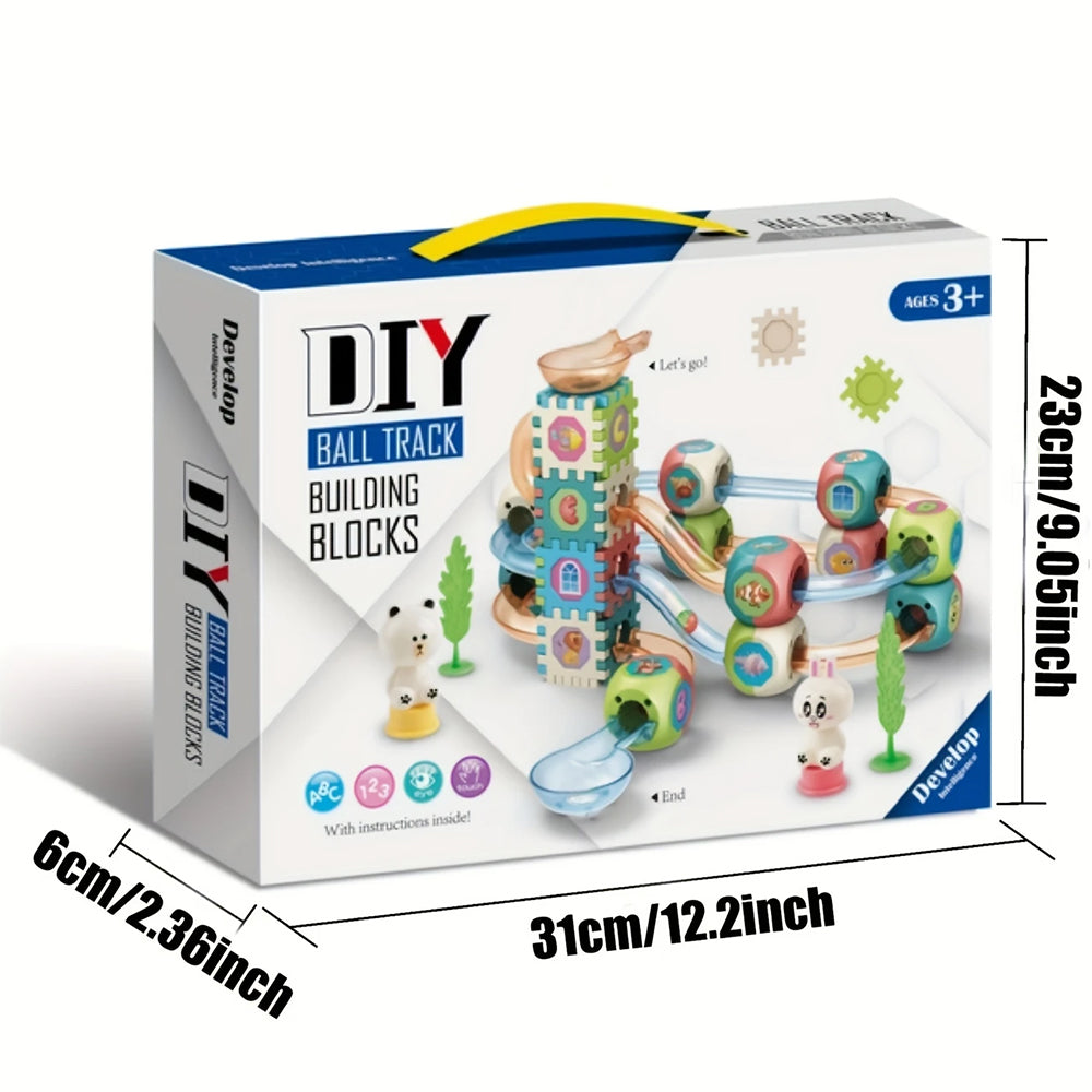 DIY BALL TRACK BUILDING BLOCKS