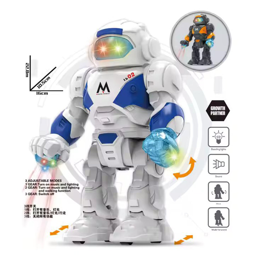 INTELLIGENT ROBOT TOY WITH SOUNDS AND LIGHTS