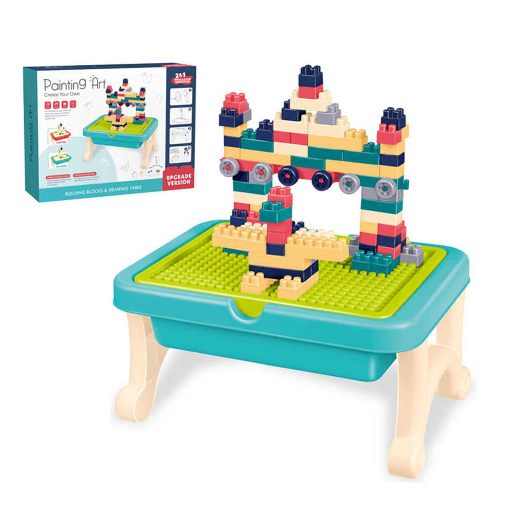 2 IN 1 MULTIFUNCTIONAL KIDS ACTIVITY TABLE MEGA BLOCKS