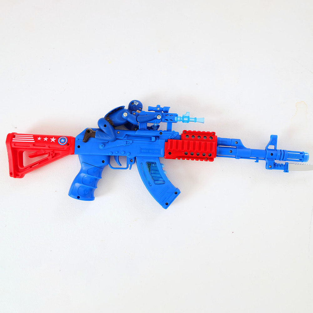 KIDS AUTOMATIC MACHINE GUN BLUE