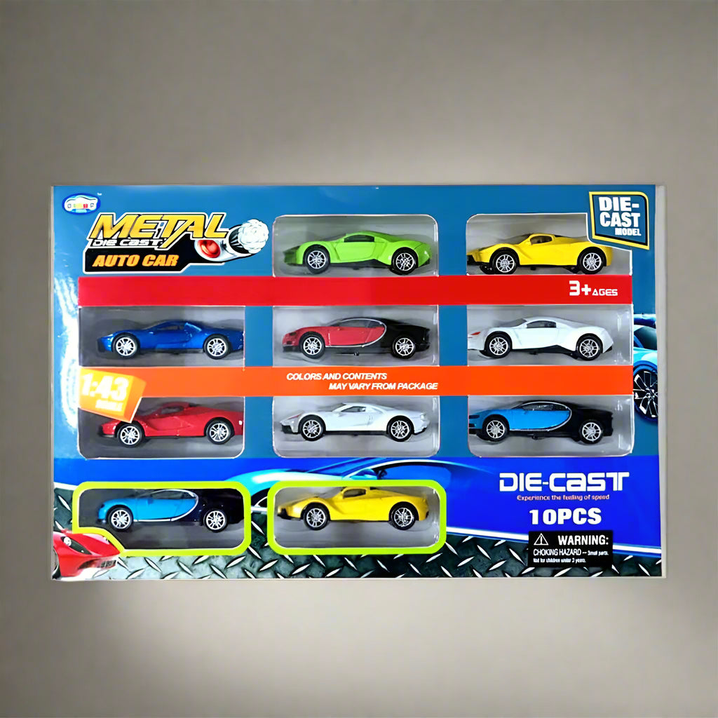PACK OF 10 MINI MODEL CAR