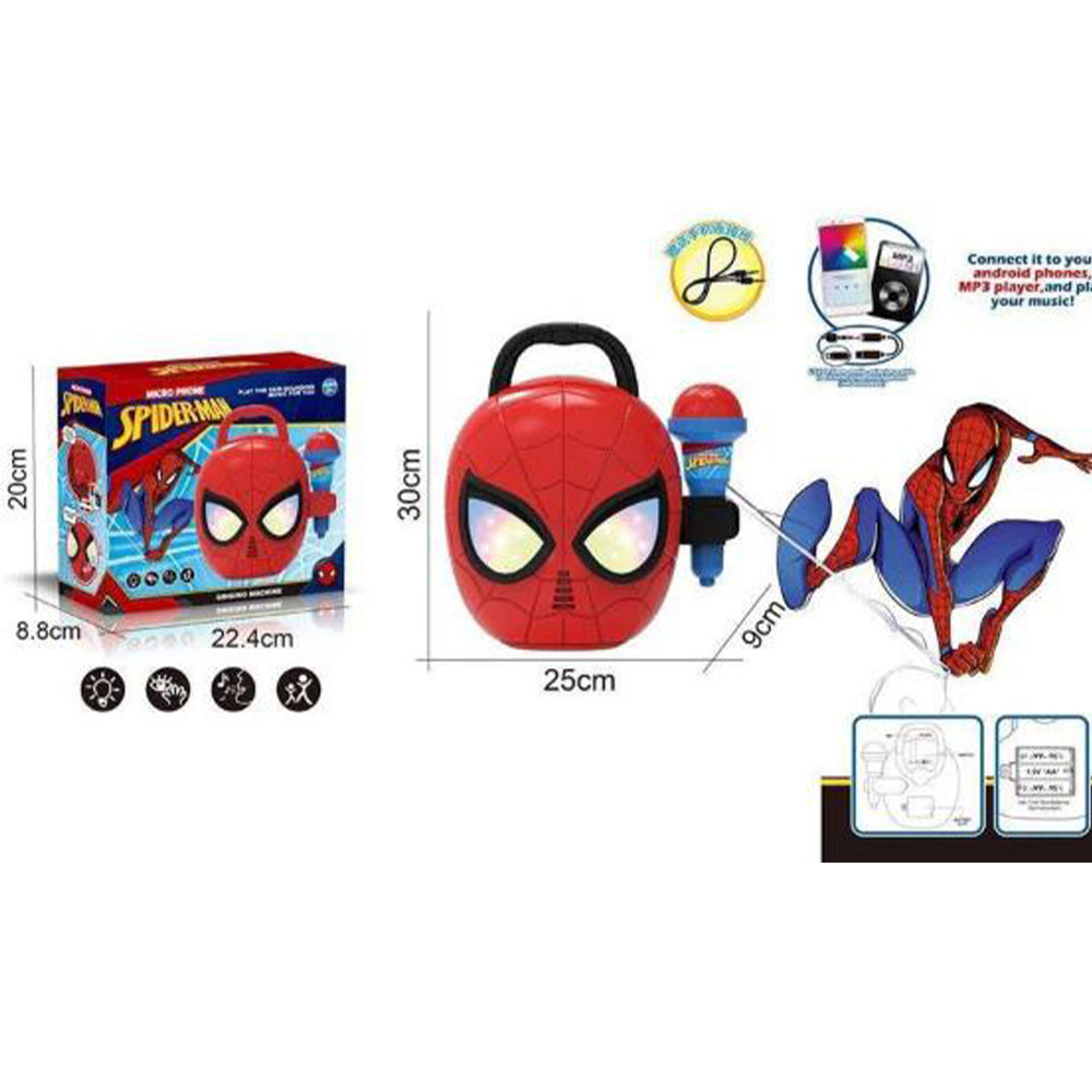 SPIDERMAN MUSIC PLAYER WITH MIC