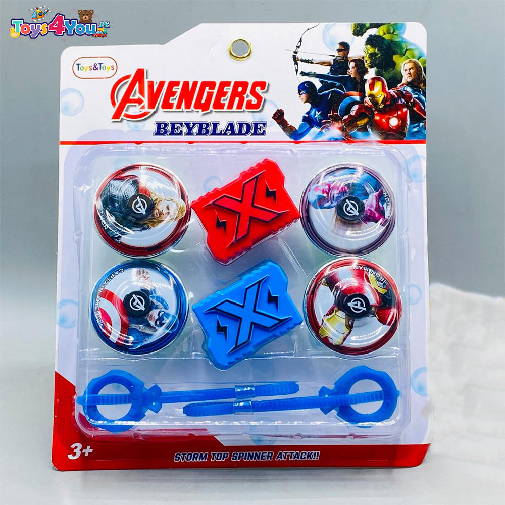 4PCS METAL AVENGER BEYBLADE SET