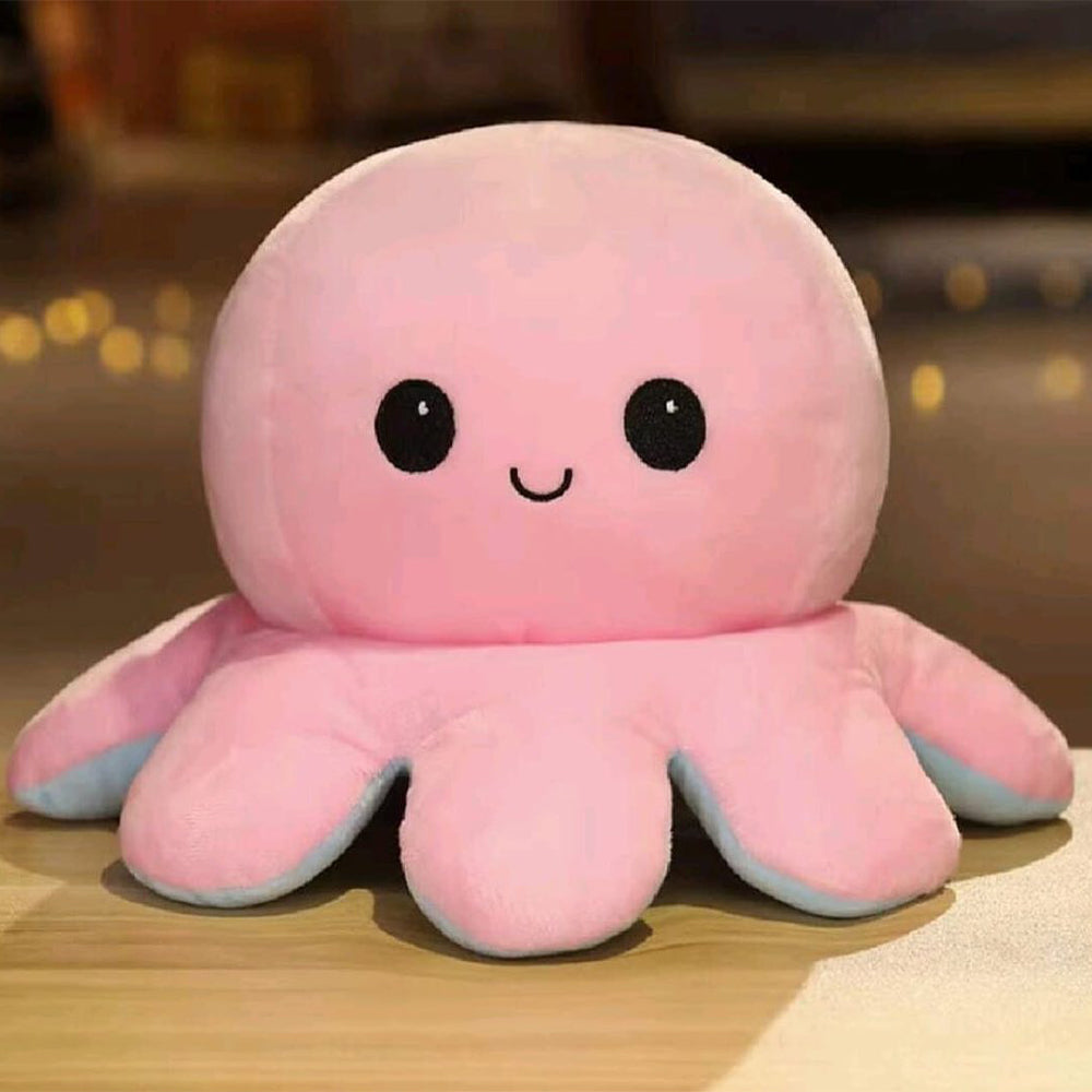 CUTE REVERSIBLE OCTOPUS HAPPY & SAD PLUSH TOY