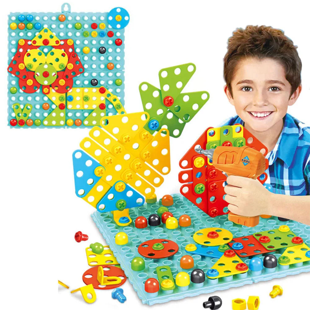 3D CREATIVE BUILDING BRICKS PUZZLE EDUCATIONAL TOY