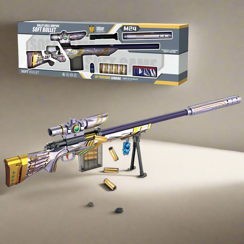 MANUAL AWM BULLET SHELL JUMPING AIR SOFT GUN