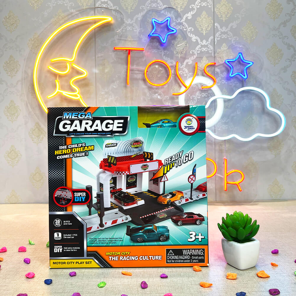 DIY MEGA GARAGE TRACK SET - 30 PCS