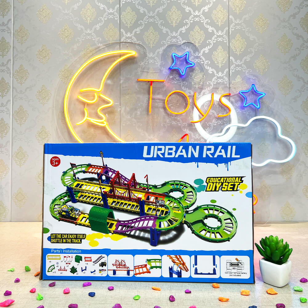 EDUCATIONAL DIY URBAN RAIL TRACK SET