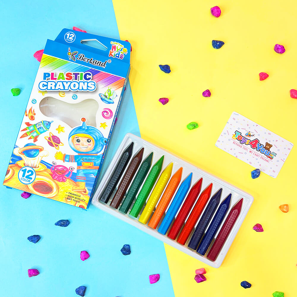 BERTAND PLASTIC CRAYONS COLOR FOR KIDS