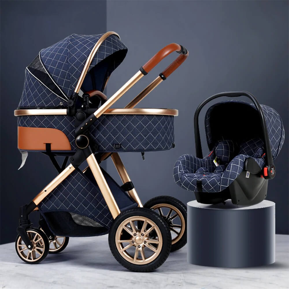 3-IN-1 FOLDABLE BABY STROLLER WITH COMPLETE SET