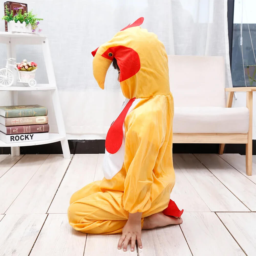 KIDS ROOSTER COSTUME WITH JUMP SUIT & HEADSET