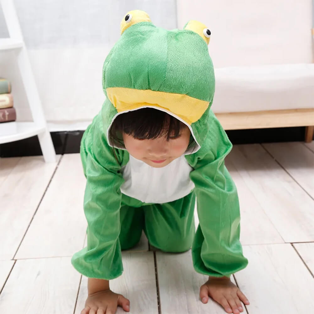 KIDS FROG COSTUME WITH JUMP SUIT AND HEADSET