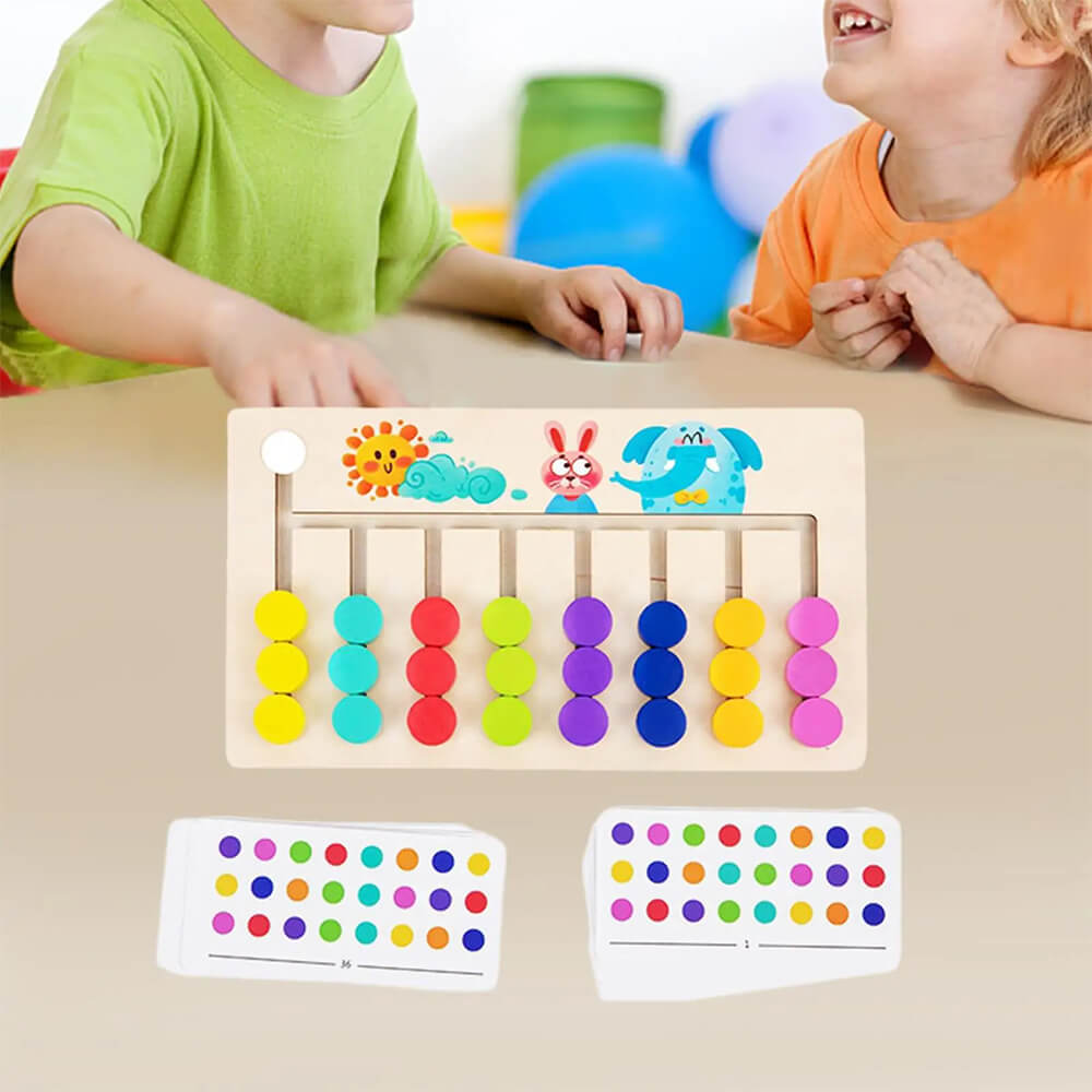 7 COLOR LEARNING EDUCATIONAL WOODEN PUZZLE GAME