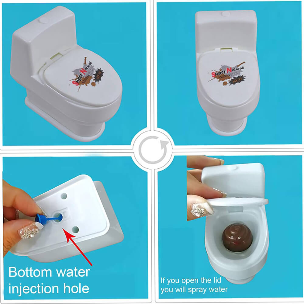 MINI FUNNY PRANK SQUIRT SPRAY WATER TOILET