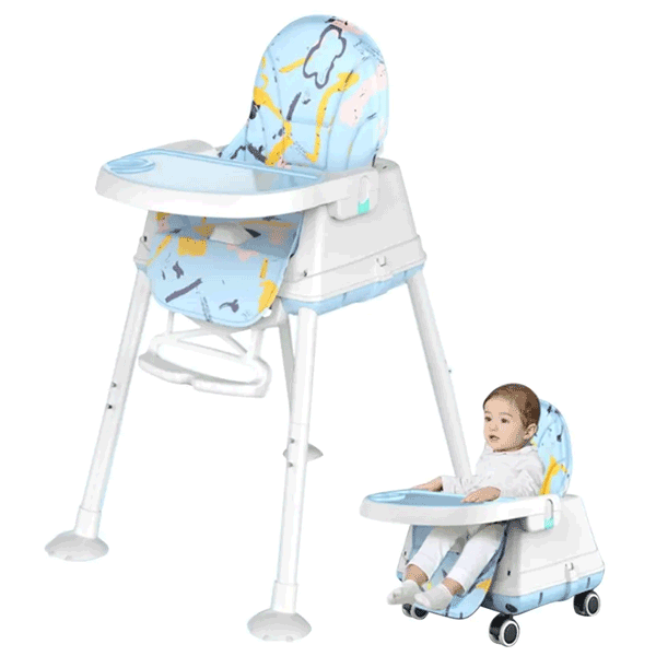 BABY 2 IN 1 HIGH CHAIR & BOOSTER SEAT WITH ADJUSTABLE TRAY