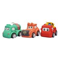 Thumbnail for SOFT PULL BACK CARTOON CAR - PACK OF 3