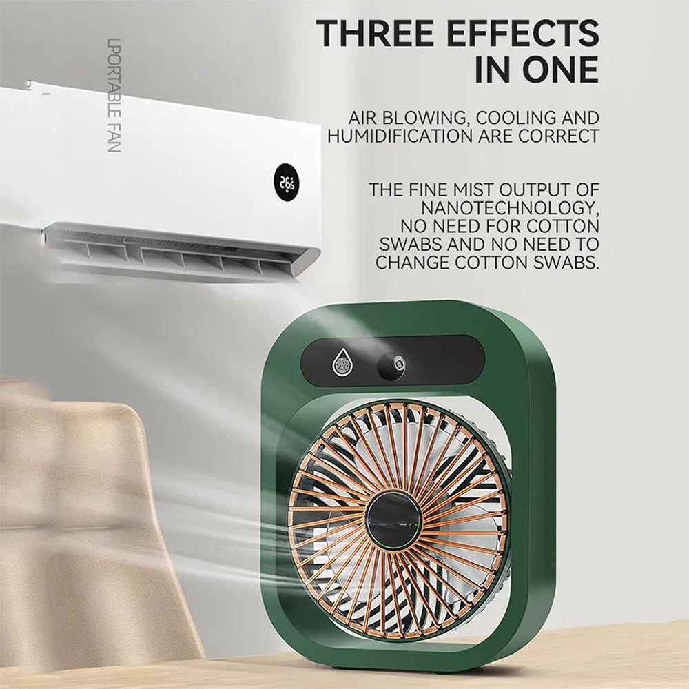 PORTABLE WATER SPRAY MIST FAN