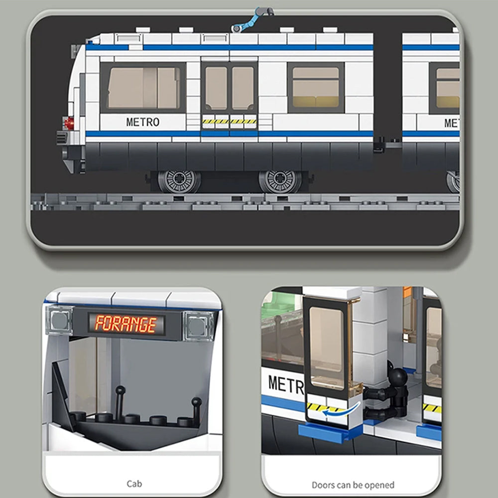 CITY TRAFFIC TRAIN BUILDING BLOCKS