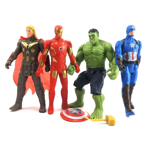 MARVEL AVENGERS SUPERHERO ACTION FIGURE 4 PCS Toys4you.pk