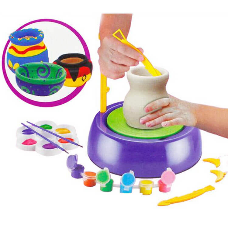 POTTERY WHEEL MACHINE CREATIVE CLAY ART CRAFT SET