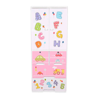 Thumbnail for KIDS & BABIES STORAGE HOME BOX WITH HANGING & SHELVES - 3 DRAWERS - ABC