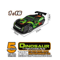 Thumbnail for RC DINOSAUR THEME RACING CAR WITH LIGHTS