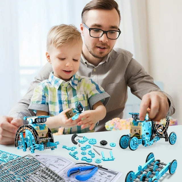 12 IN 1 LUCKY DOUG SOLAR ROBOT KITS FOR KIDS