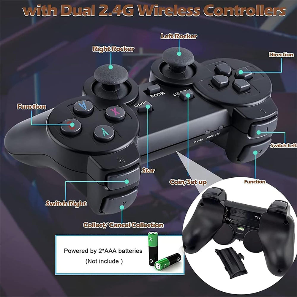 2.4G WIRELESS CONTROLLER GAMEPAD WITH 64GB MEMORY FREE