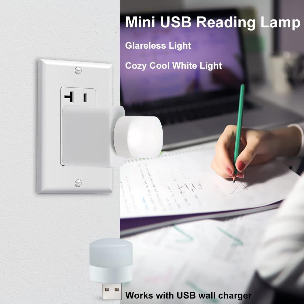 PACK OF 5 PORTABLE MINI USB NIGHT LIGHT