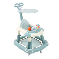 Thumbnail for NEW DESIGN 3 IN 1 MULTIFUNCTIONAL FIBER BABY WALKER WITH ROOF AND SWING