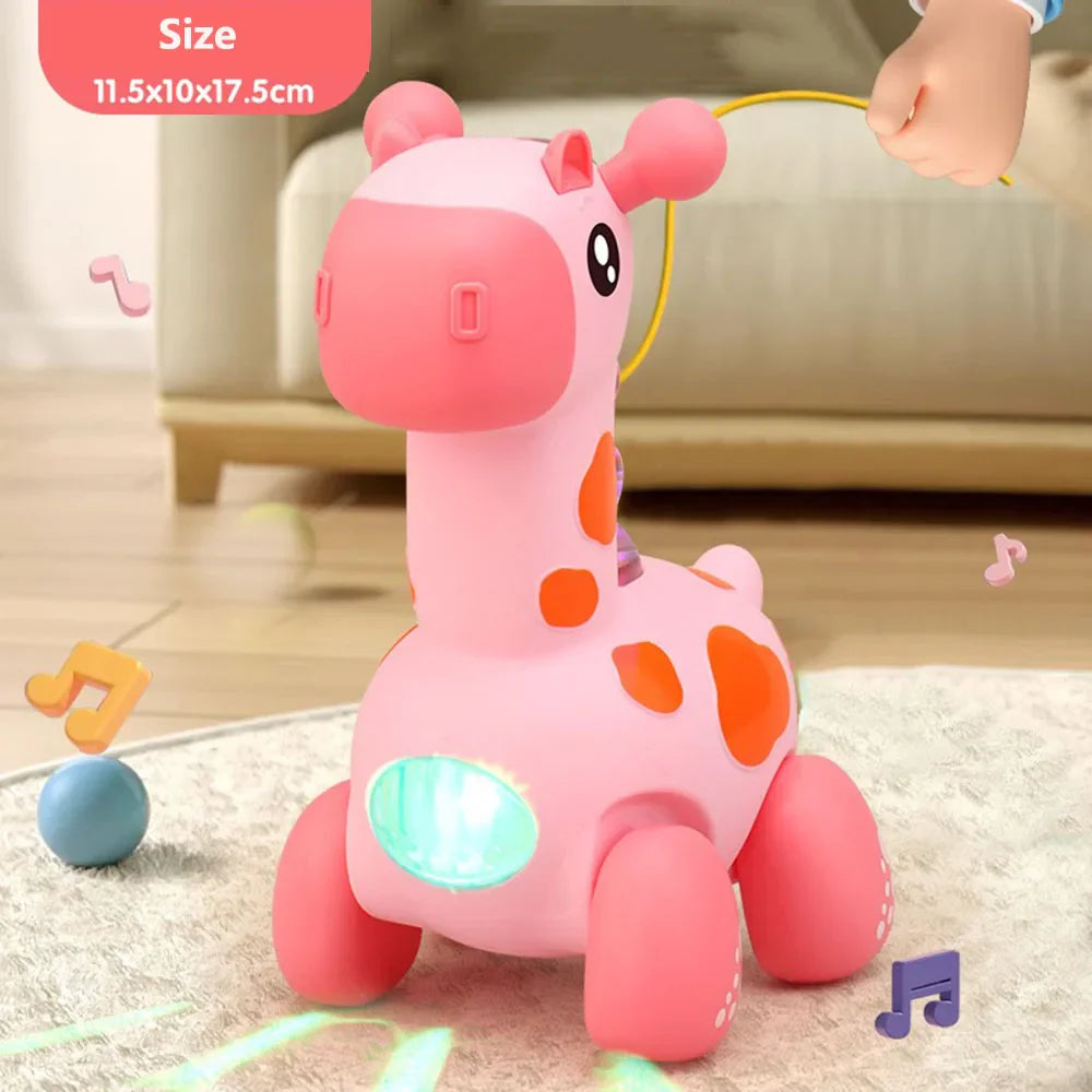 GIRAFFE CRAWLING TOYS LIGHT WITH MUSIC