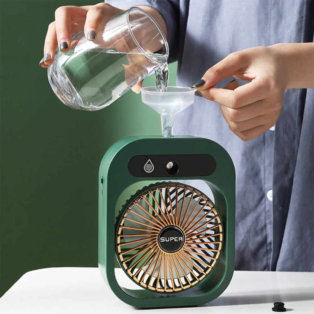 PORTABLE WATER SPRAY MIST FAN