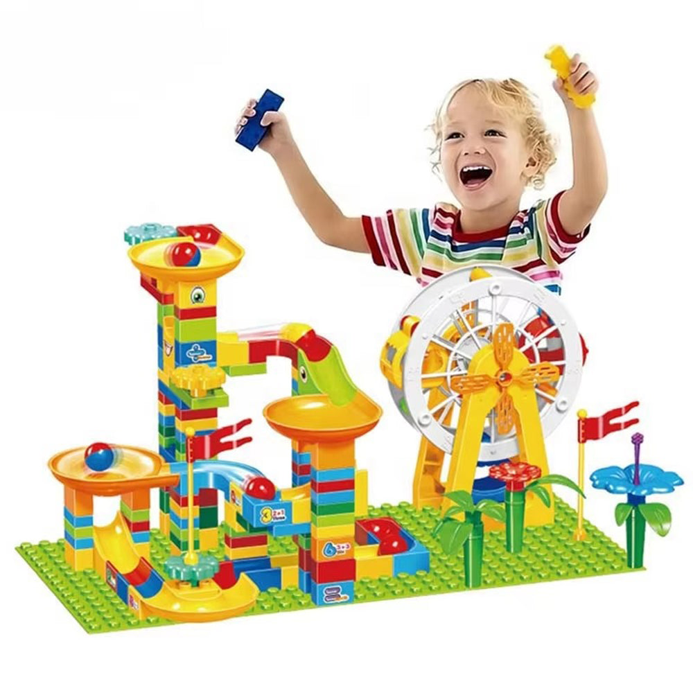 DIY ASSEMBLY SLIDE BALL BUILDING BLOCKS - 186PCS