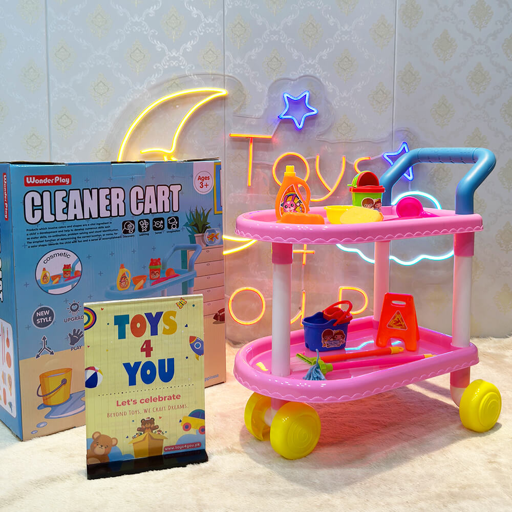 CLEANER COMPLETE SET CART TROLLEY