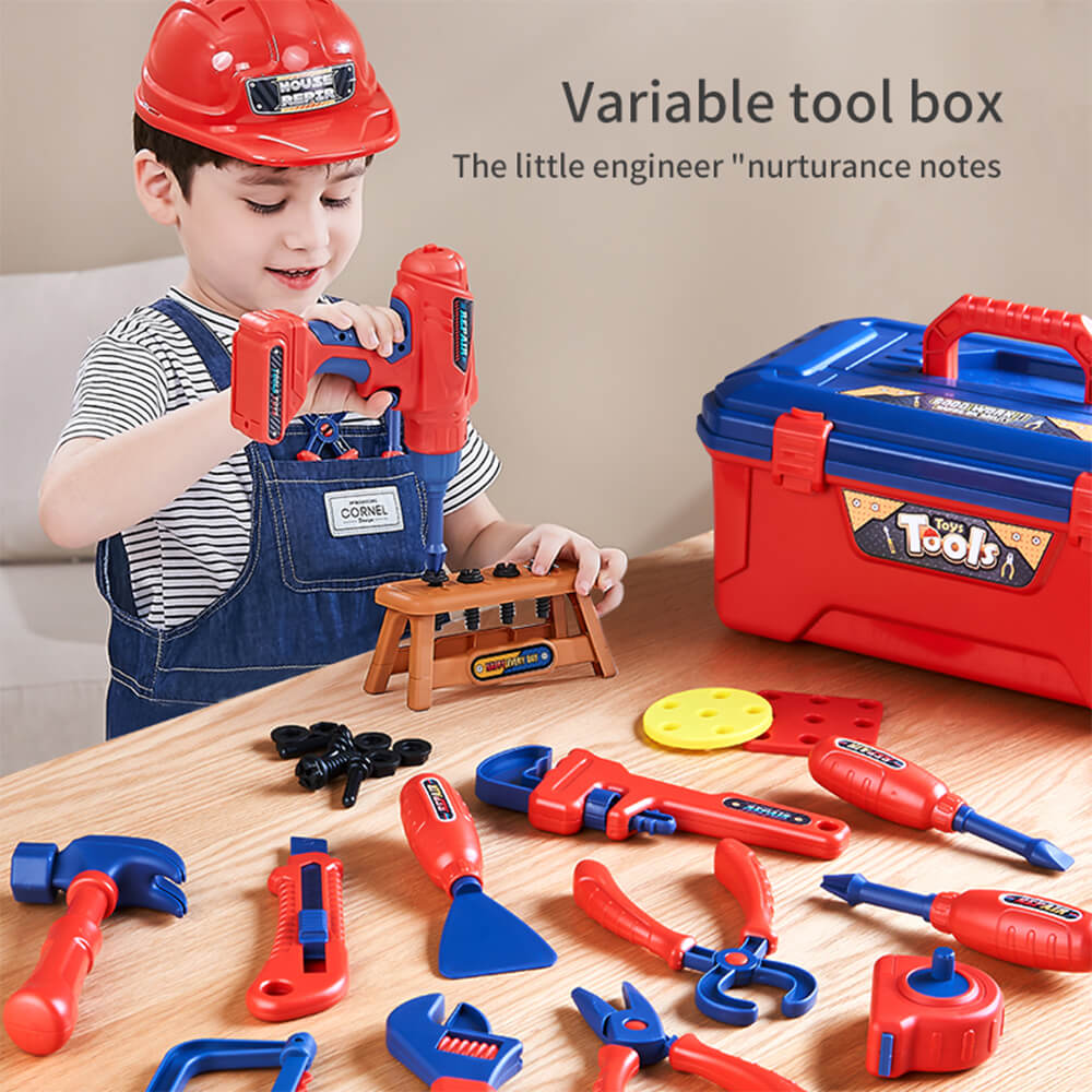 EDUCATIONAL SUITCASE BOX TOOL SET FOR KID