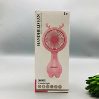 Thumbnail for RECHARGEABLE HANDHELD COLORFUL LIGHTS COOLING FAN