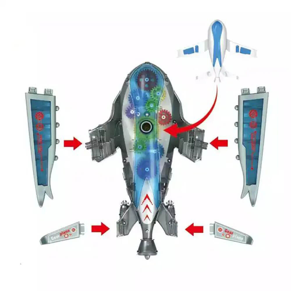 360 DEGREE ROTATING PLANE TOY