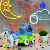 Thumbnail for KIDS MUSICAL & 3D LIGHTS STARS HORSE CARRIAGE FUN