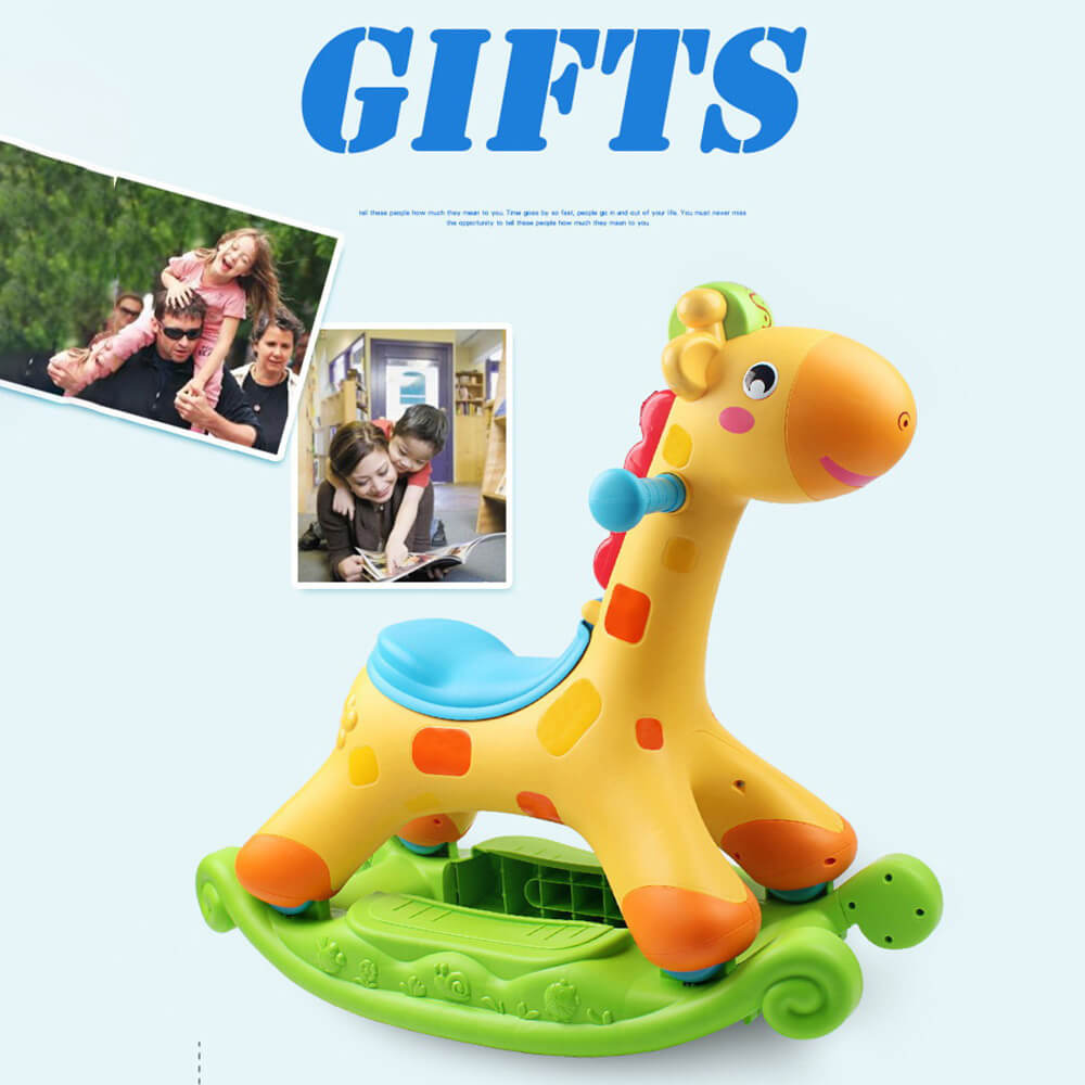 ROCKING & RIDING GIRAFFE FOR KIDS