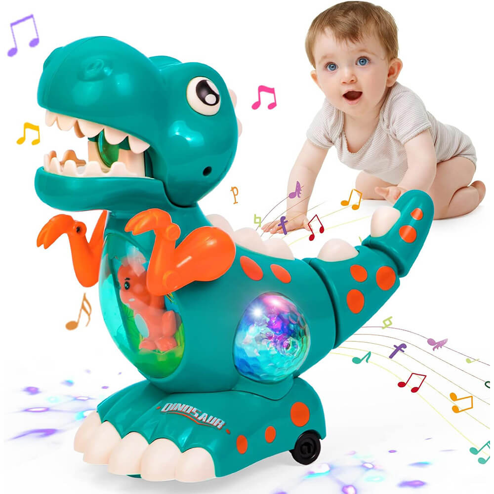 WALKING MUSICAL DINOSAUR WITH LIGHT & MUSIC