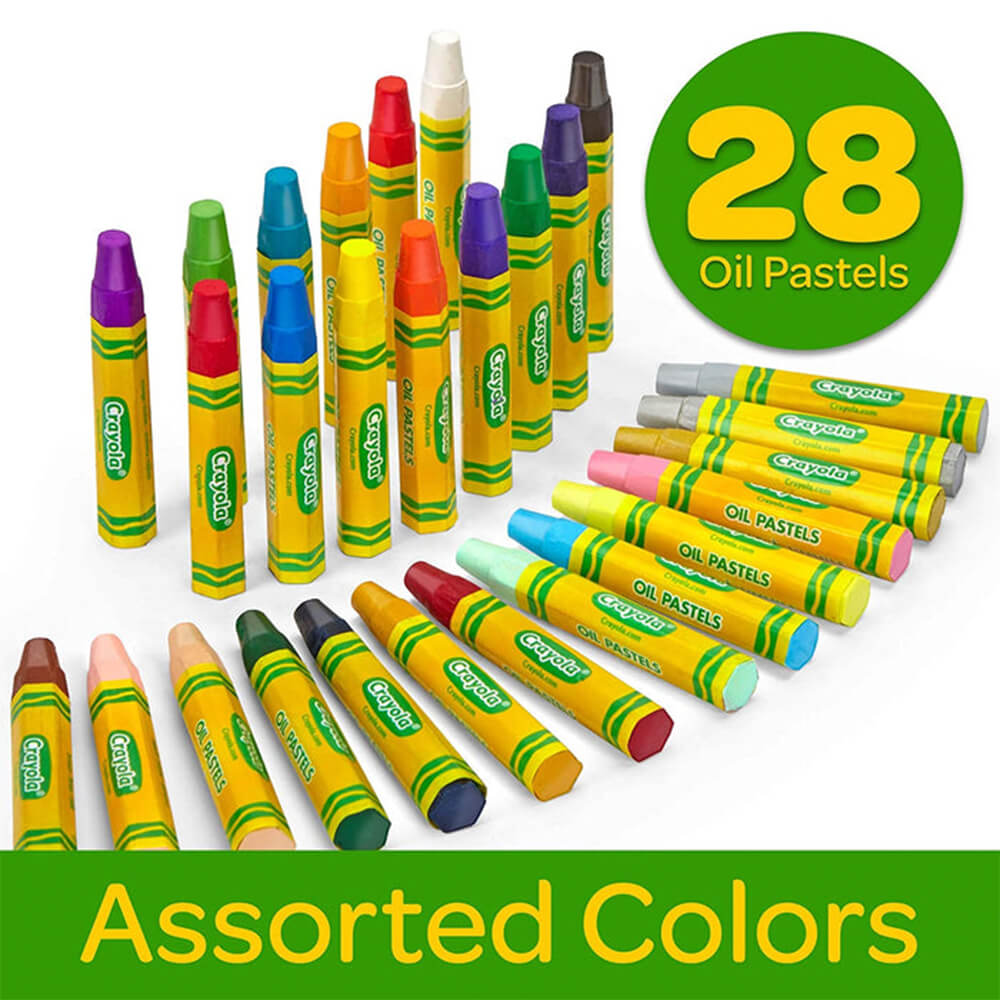 CRAYOLA OIL PASTELS COLOR  PACK OF 28