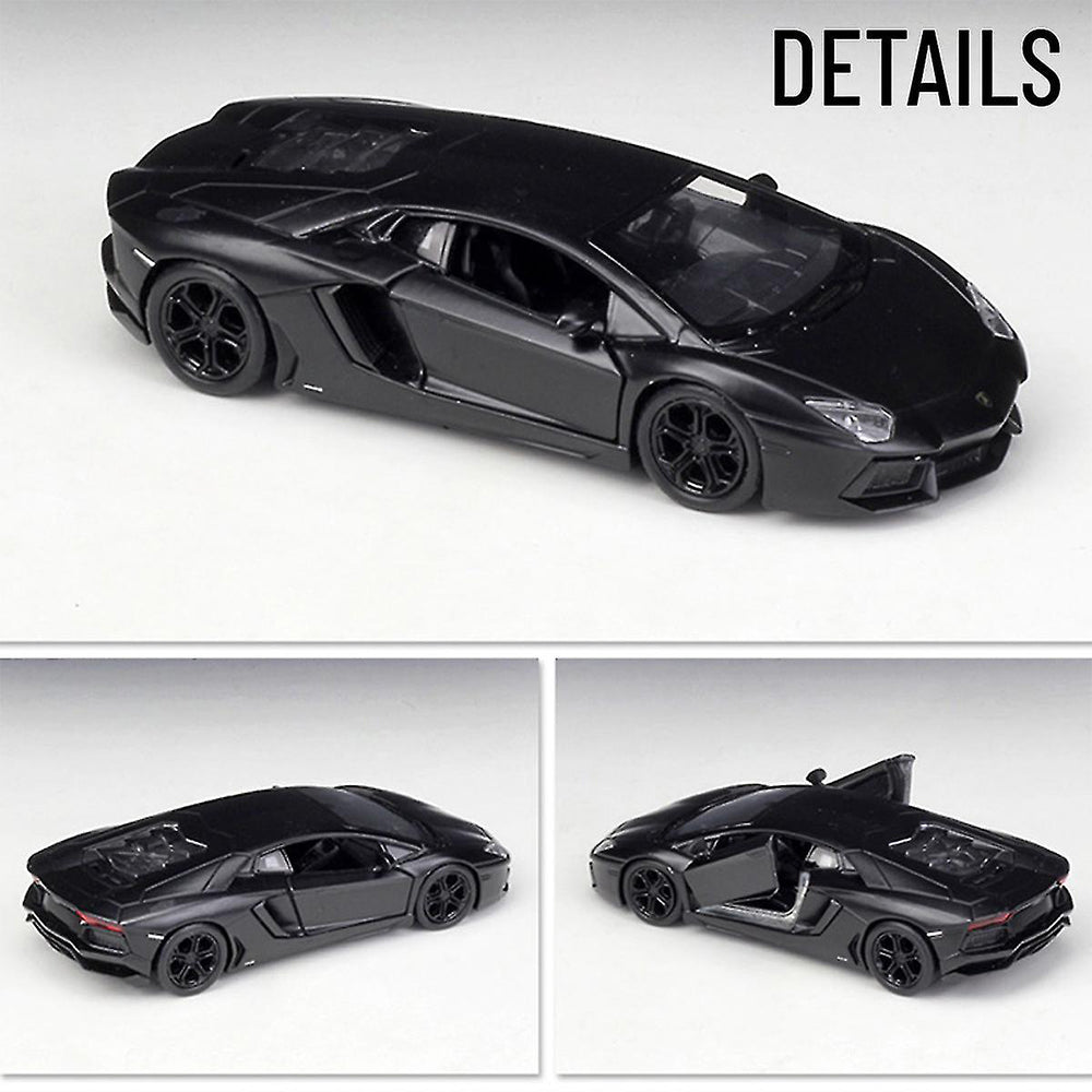 1:36 PULL BACK LAMBORGHINI AVENTADOR LP750-4 SV DIECAST METAL ALLOY CAR