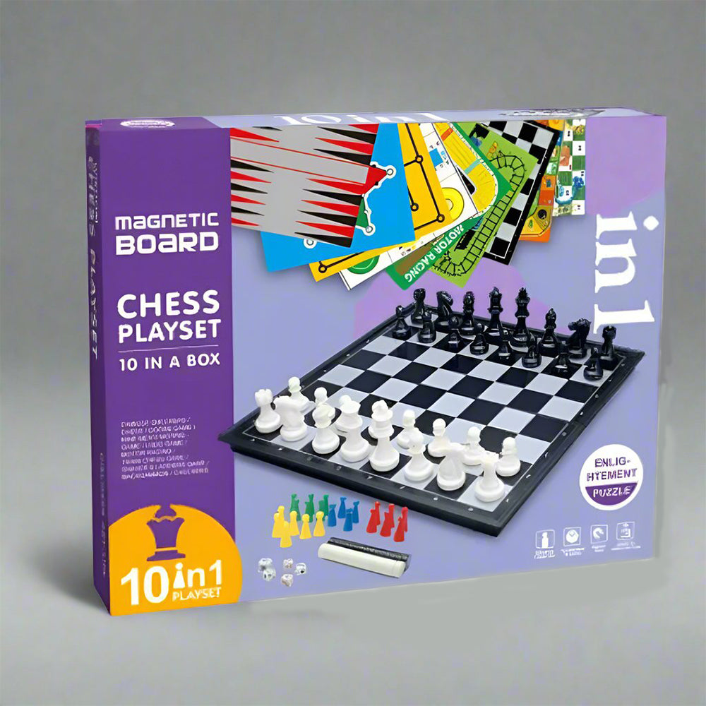 EDUCATIONAL FOLDING MAGNETIC CHESS TABLE GAME - LEARN & PLAY