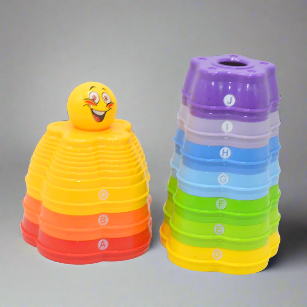 BABY MULTI COLOURED RAINBOW STACKER TOY