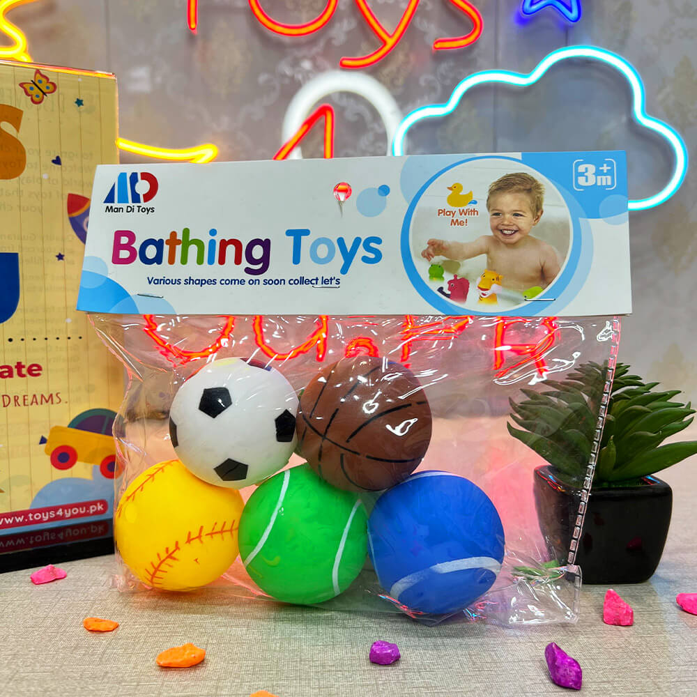 5 PCS BALL BATHING TOY