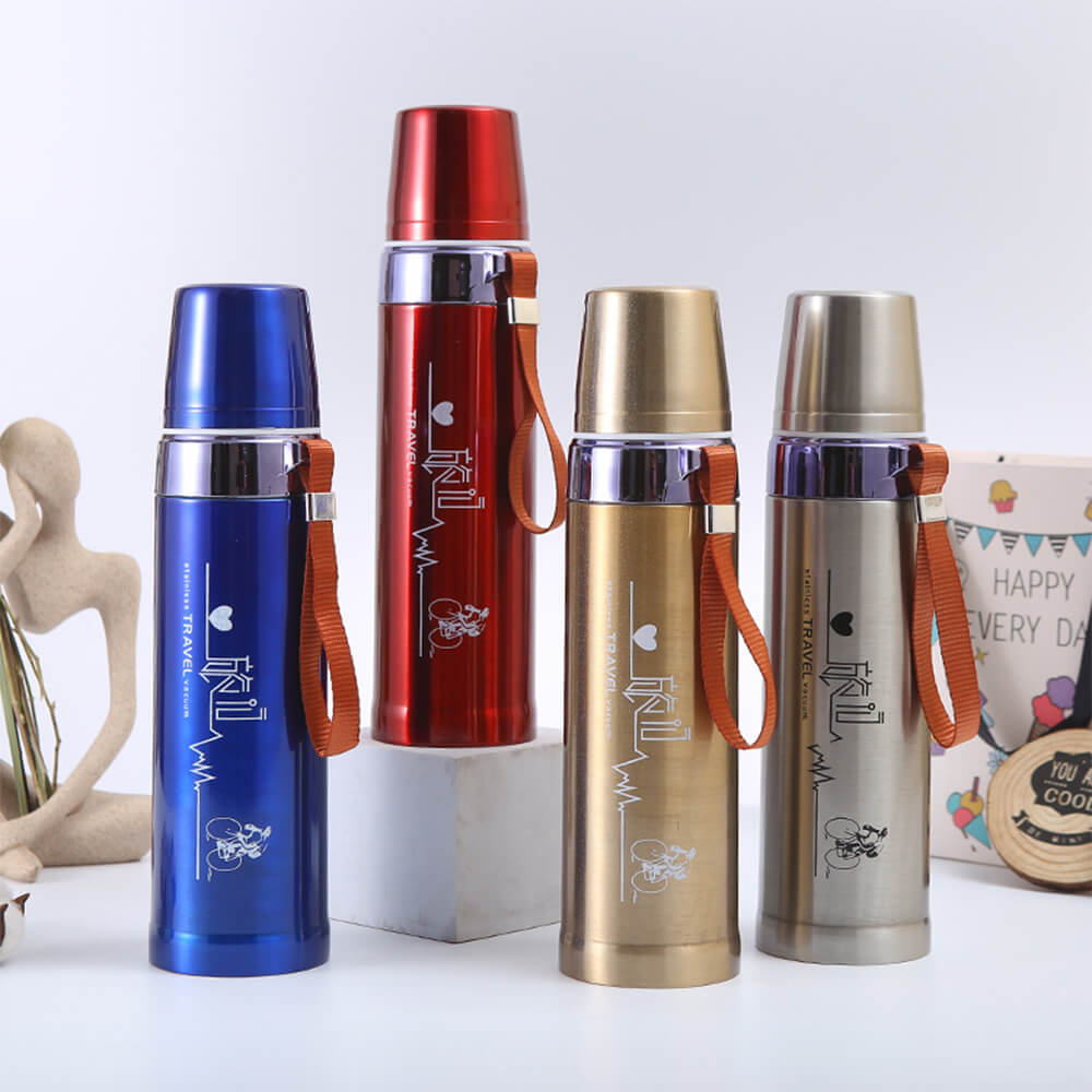 STYLISH DOUBLE LAYER STAINLESS STEEL VACUUM INSULATED BOTTLE