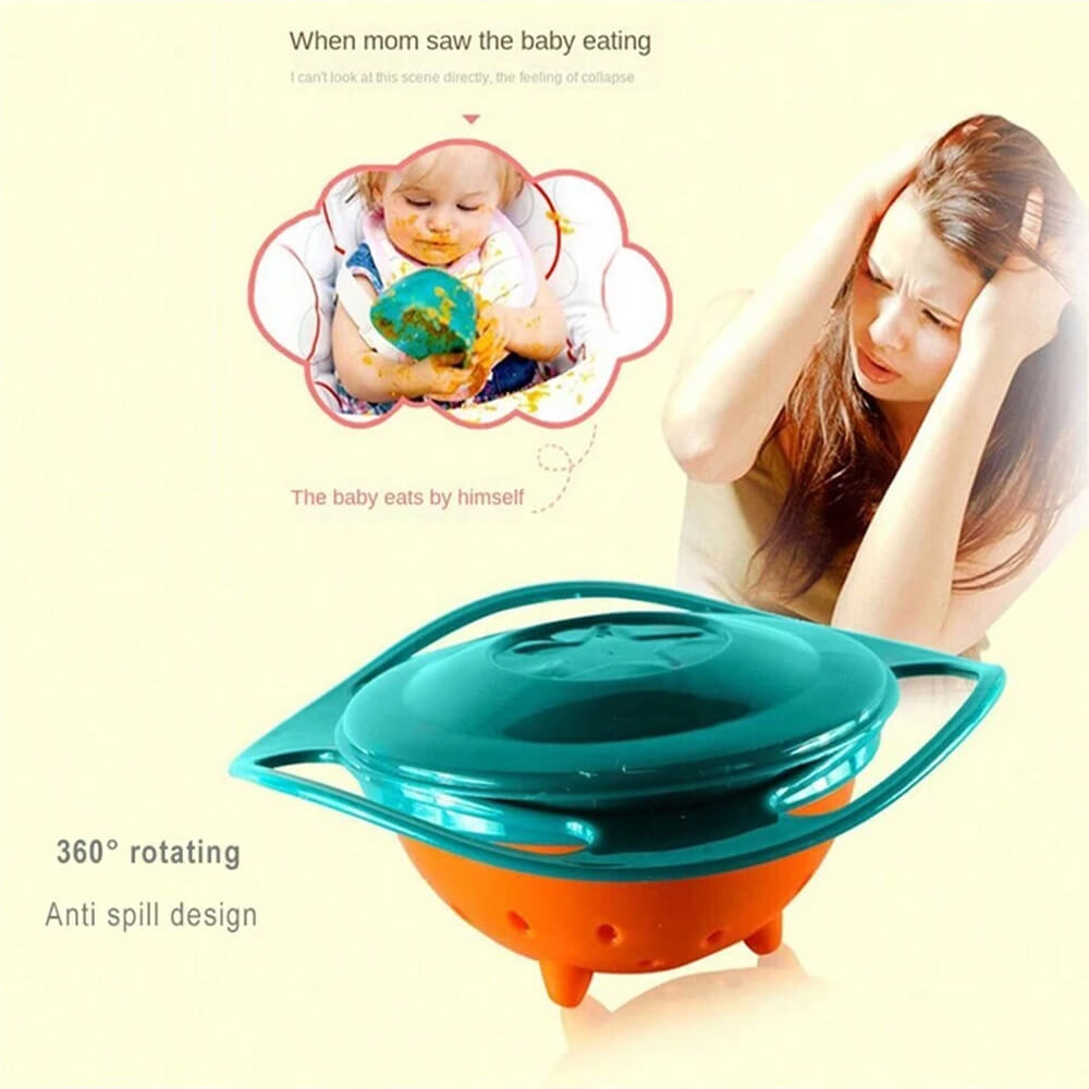 360 ROTATING UNIVERSAL GYRO NON SPILL BOWL