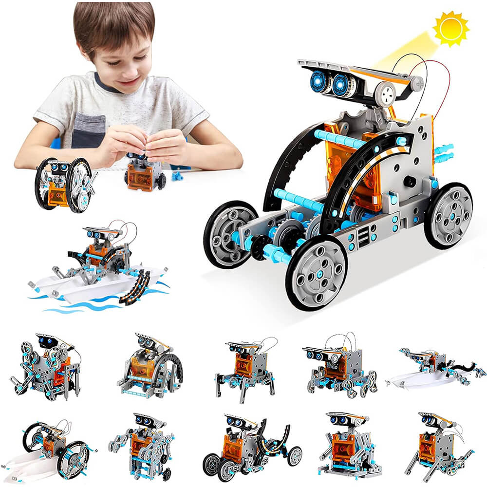 14 IN 1 KIT EDUCATIONAL SOLAR ROBOT