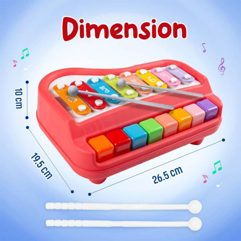 2 IN 1 MUSICAL PIANO AND XYLOPHONE TOY