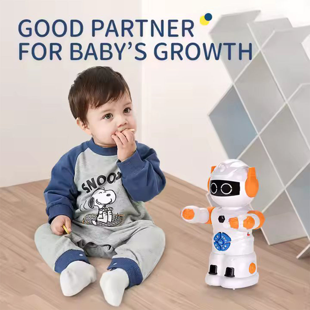 INTERACTIVE INTELLIGENT ROBOT TOY WITH SOUNDS AND LIGHTS